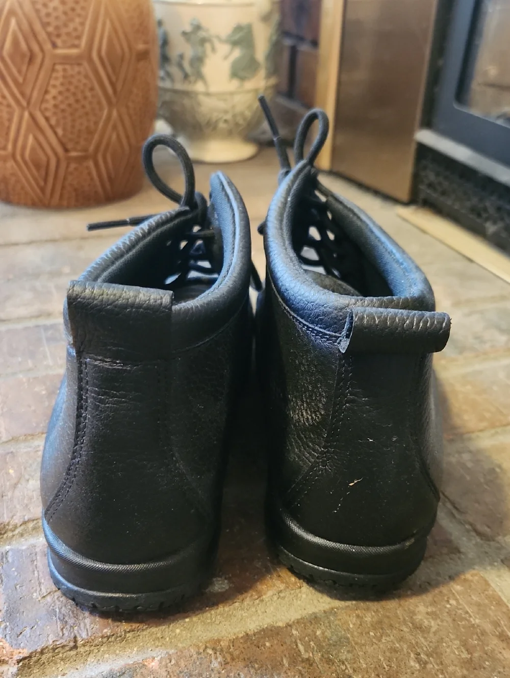 SAS Black Non Slip Work Chukka Lace-Up Boots Size 7.5 SAS Brand Hey Dude Inserts